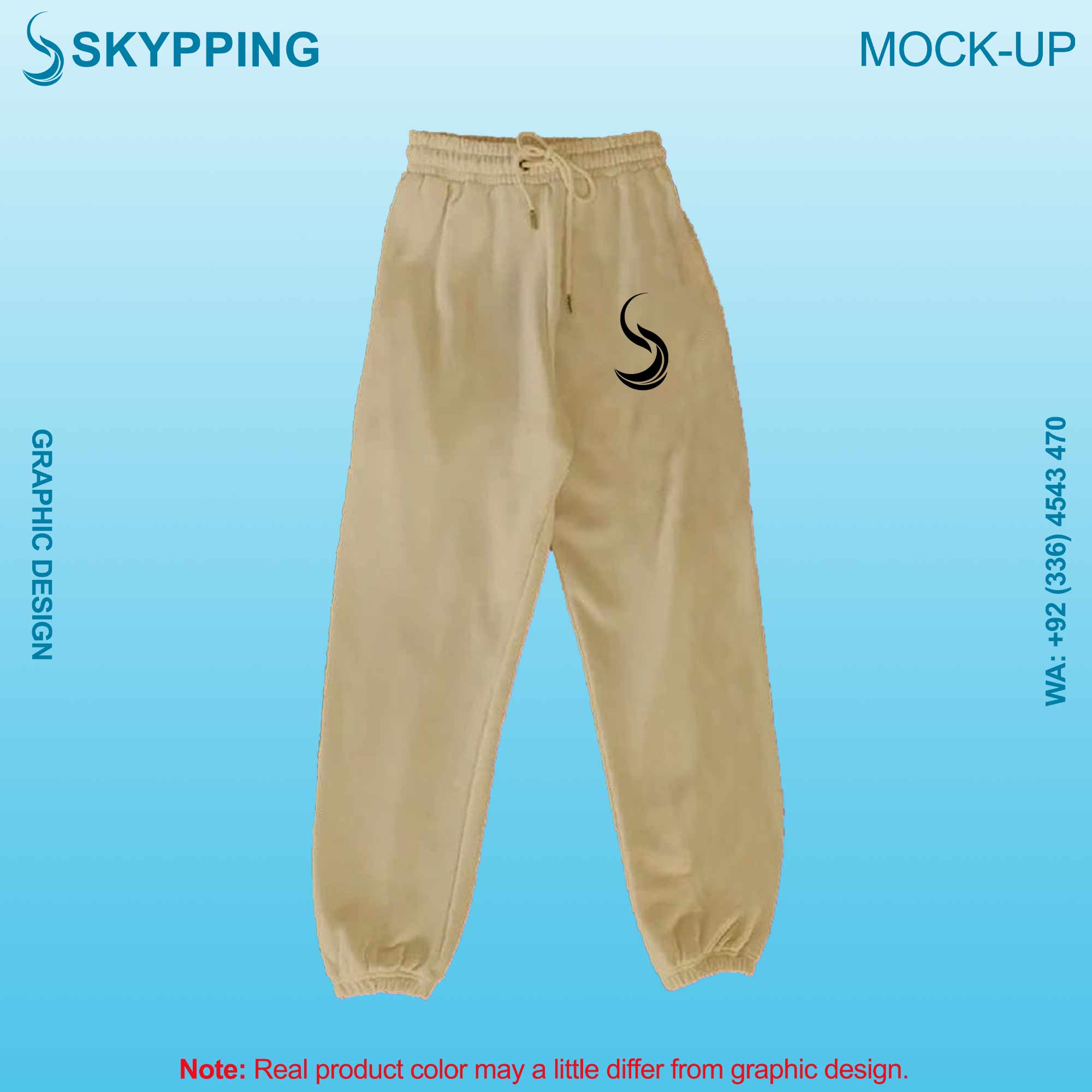 Sweatpant with Side Pocket and Closed Bottom